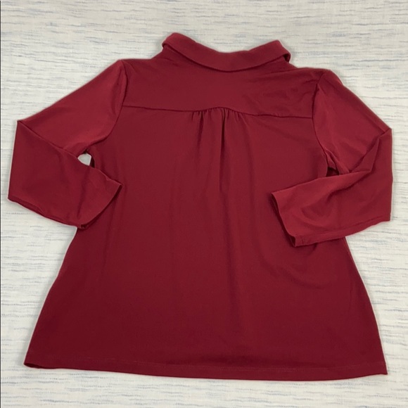 NWT Charter Club 3/4 Sleeve Knit Polo Shirt Medium - Picture 6 of 6